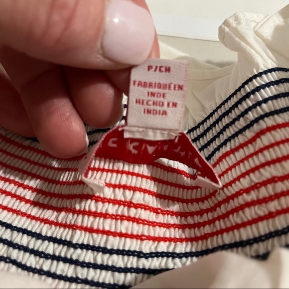 Red Carter Marilyn Dress Off The Shoulder Mini Dress Size Small Rickrack - Picture 7 of 7